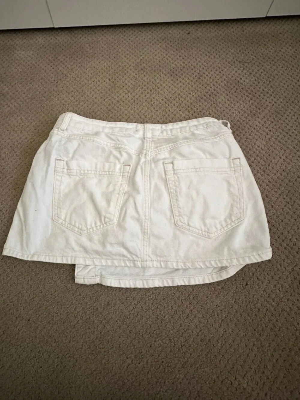Free People Wynne Denim Skirt White Size 27 Distressed
